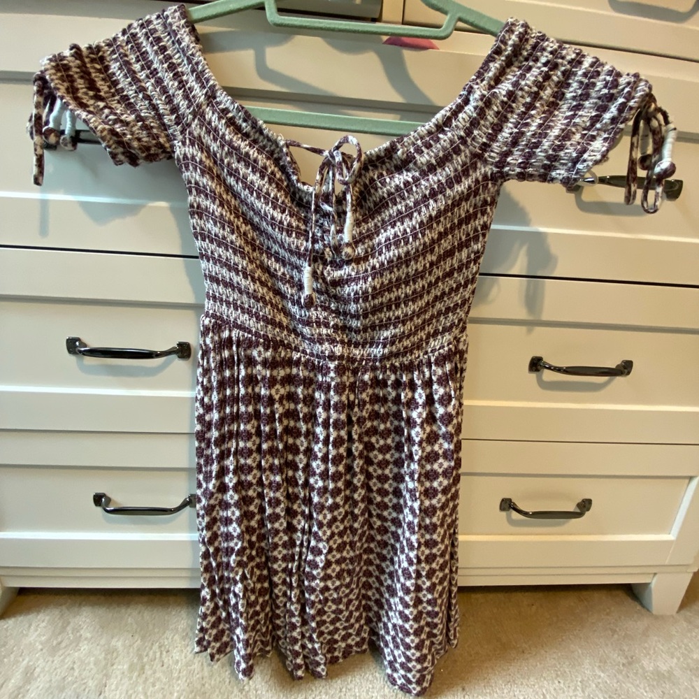 M Skylar and Madison mini dress - brown and white